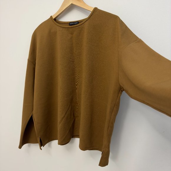 Eileen Fisher 3X Flex Ponte Box-Top Long Sleeve Shirt - Picture 7 of 15